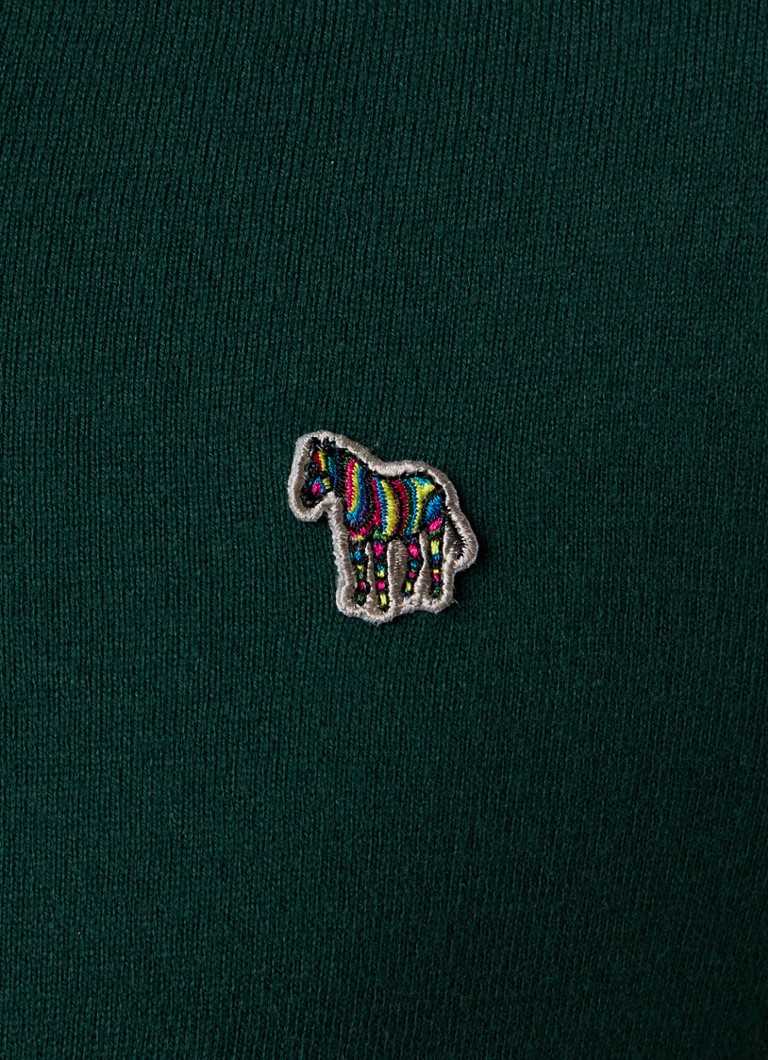 Pull PS Paul Smith en maille fine de laine mélangée avec demi-zip