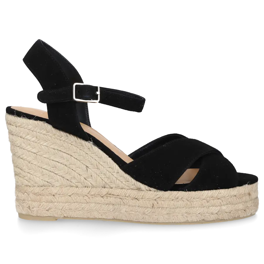 CASTAÑER - Sandalen BLAUDELL Veloursleder - schwarz