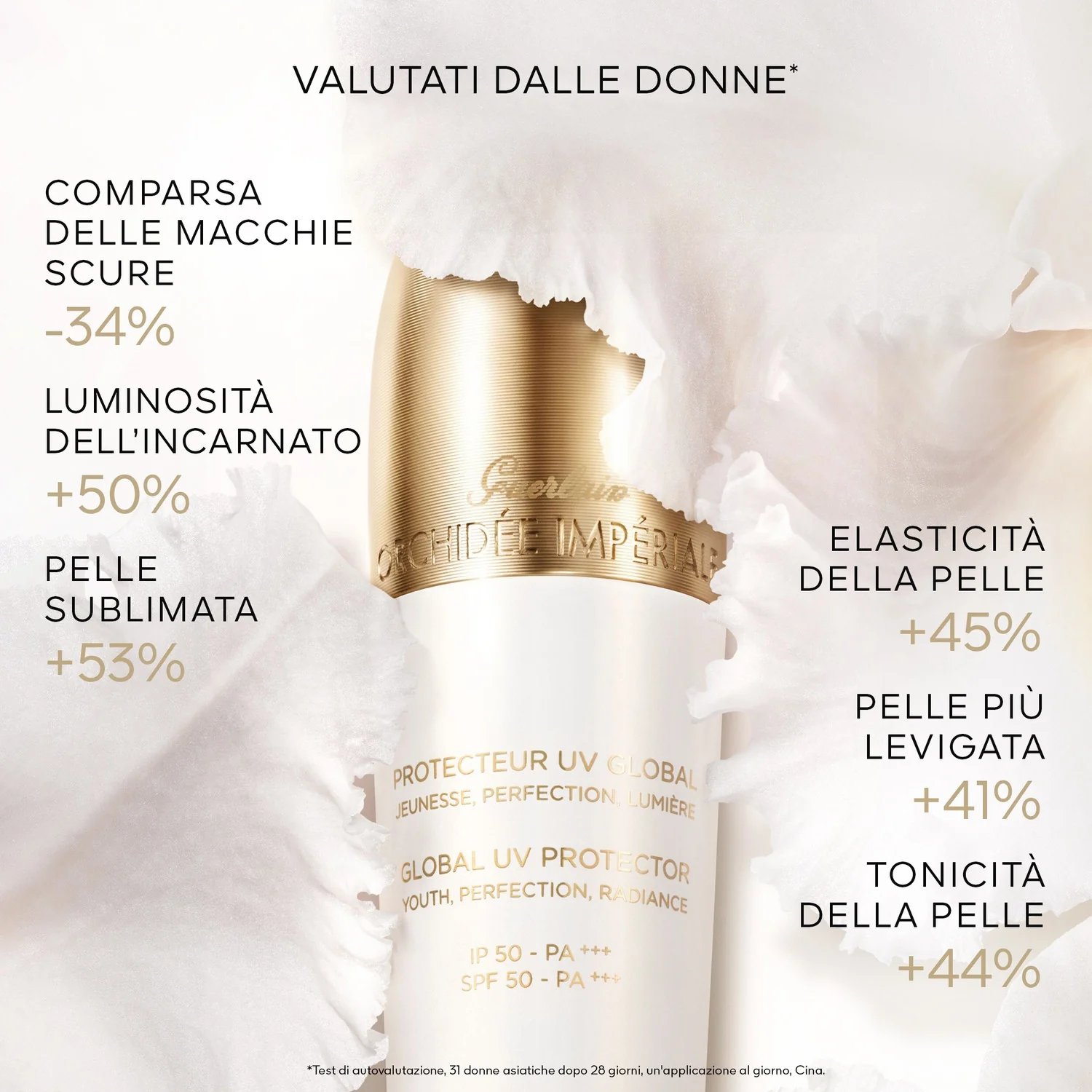 Orchidée Impériale posvetlitveni Le Protecteur UV Global SPF50 - zaščitni tretmaji, fluid za obraz z globalnim učinkom, fluid za obraz proti nepravilnostim, posvetlitveni fluid za obraz