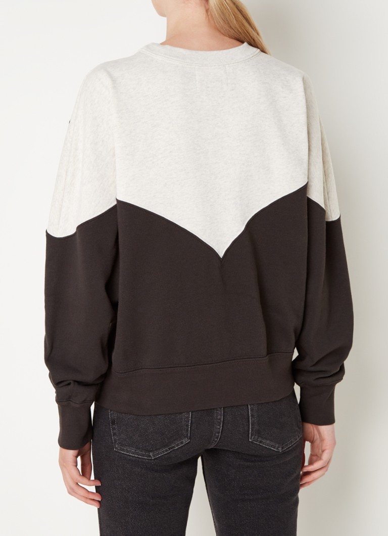 Maglione oversize Isabel Marant con stampa logo floccata