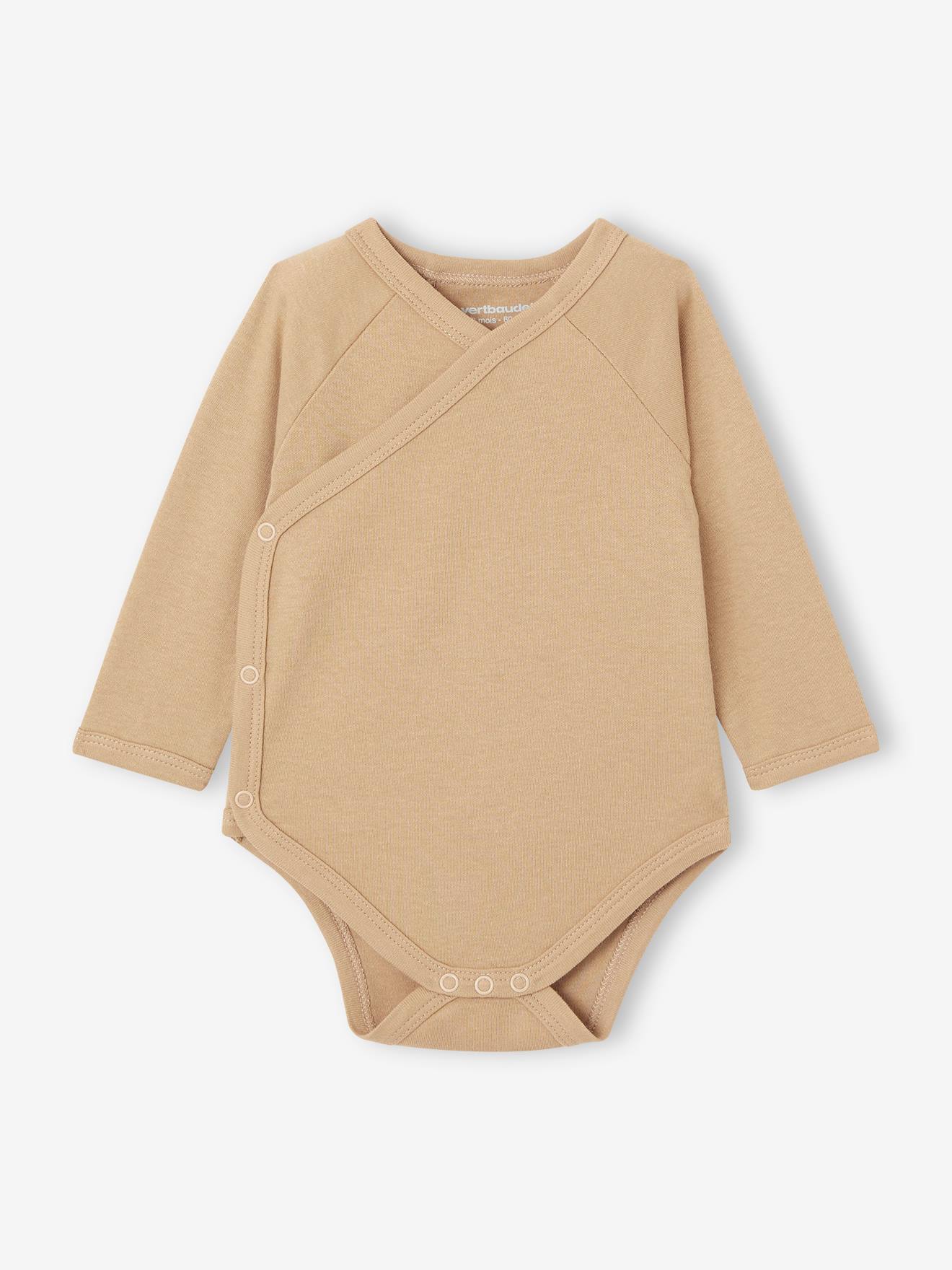Vertbaudet Bio-Kollektion: 7er-Pack Baby Wickelbodys BASIC Oeko-Tex - mehrfarbig