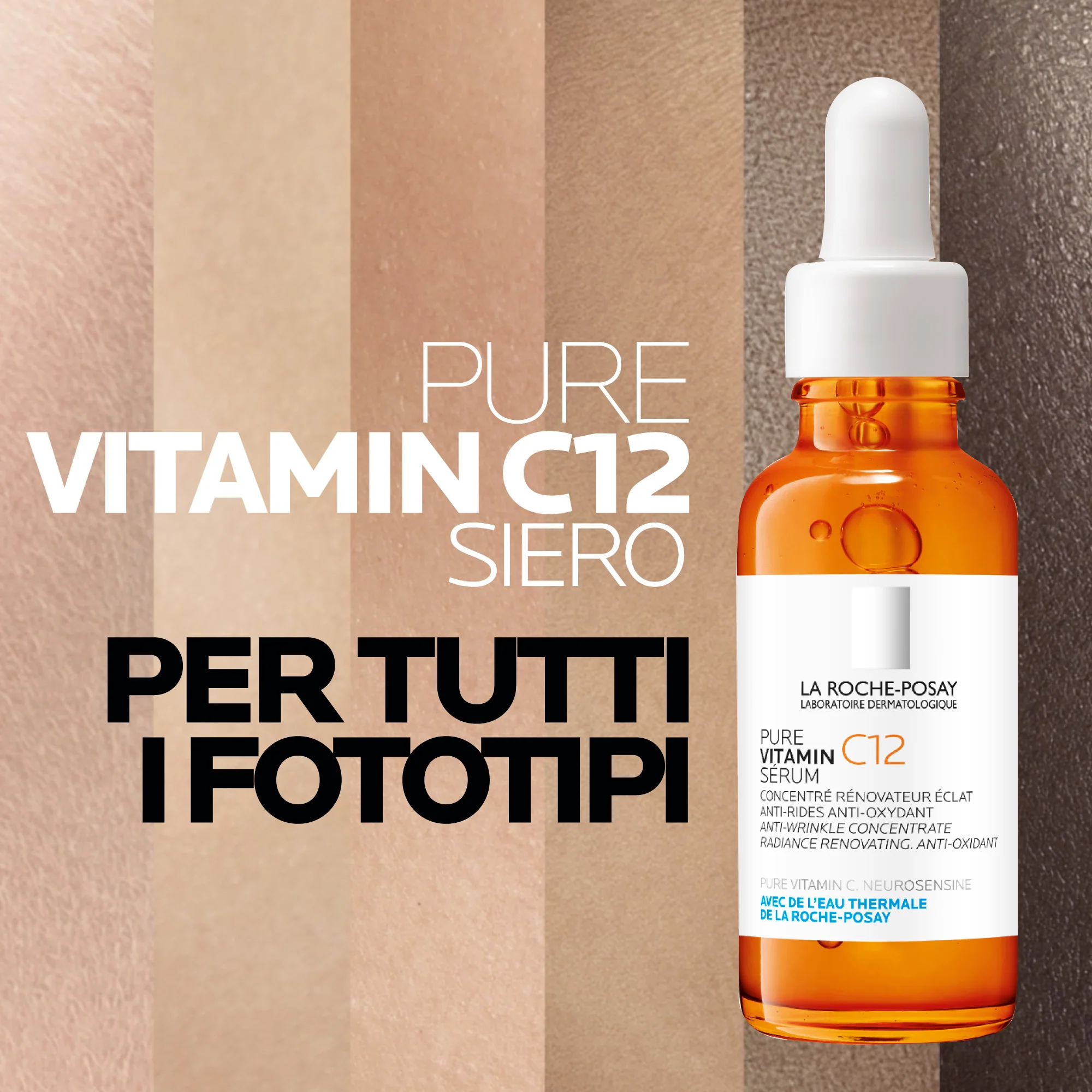 Čisti vitamin C Čisti vitamin C12 Serum protiv bora i posvjetljivanja - Serum za lice protiv bora, Serum za lice s globalnim učinkom