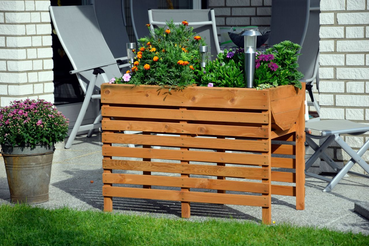 dobar Hochbeet inkl. Pflanzfolie, braun, Gr.XL