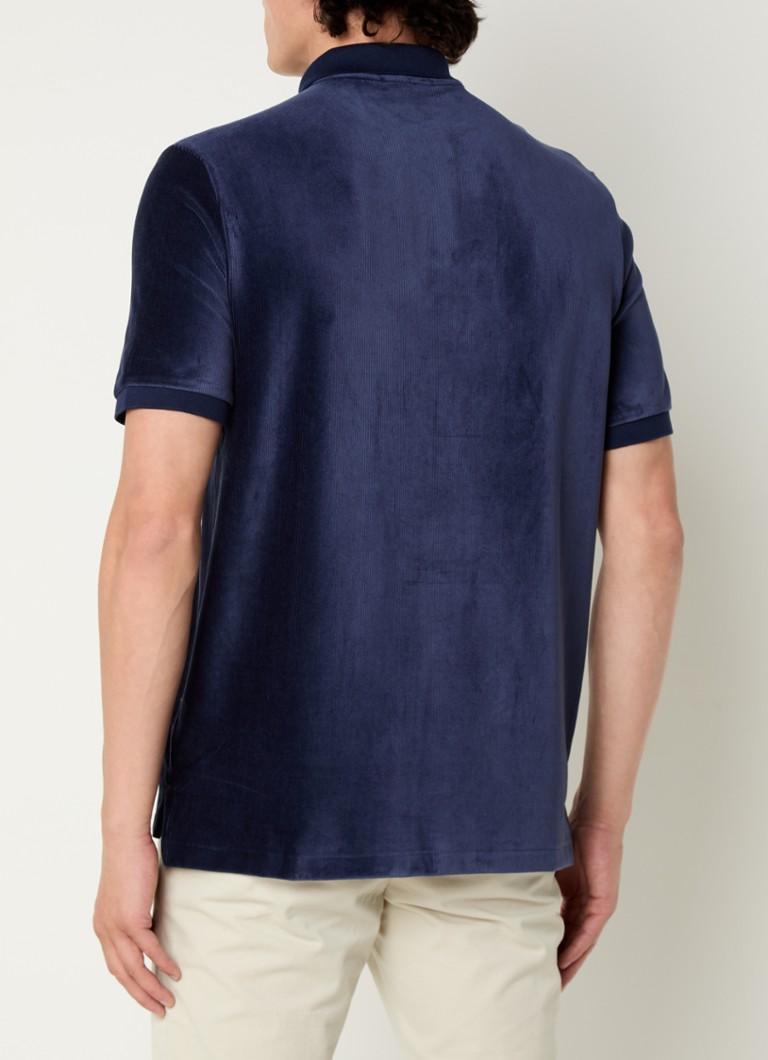 Ralph Lauren korduro polo majica regularnog kroja s vezom logotipa