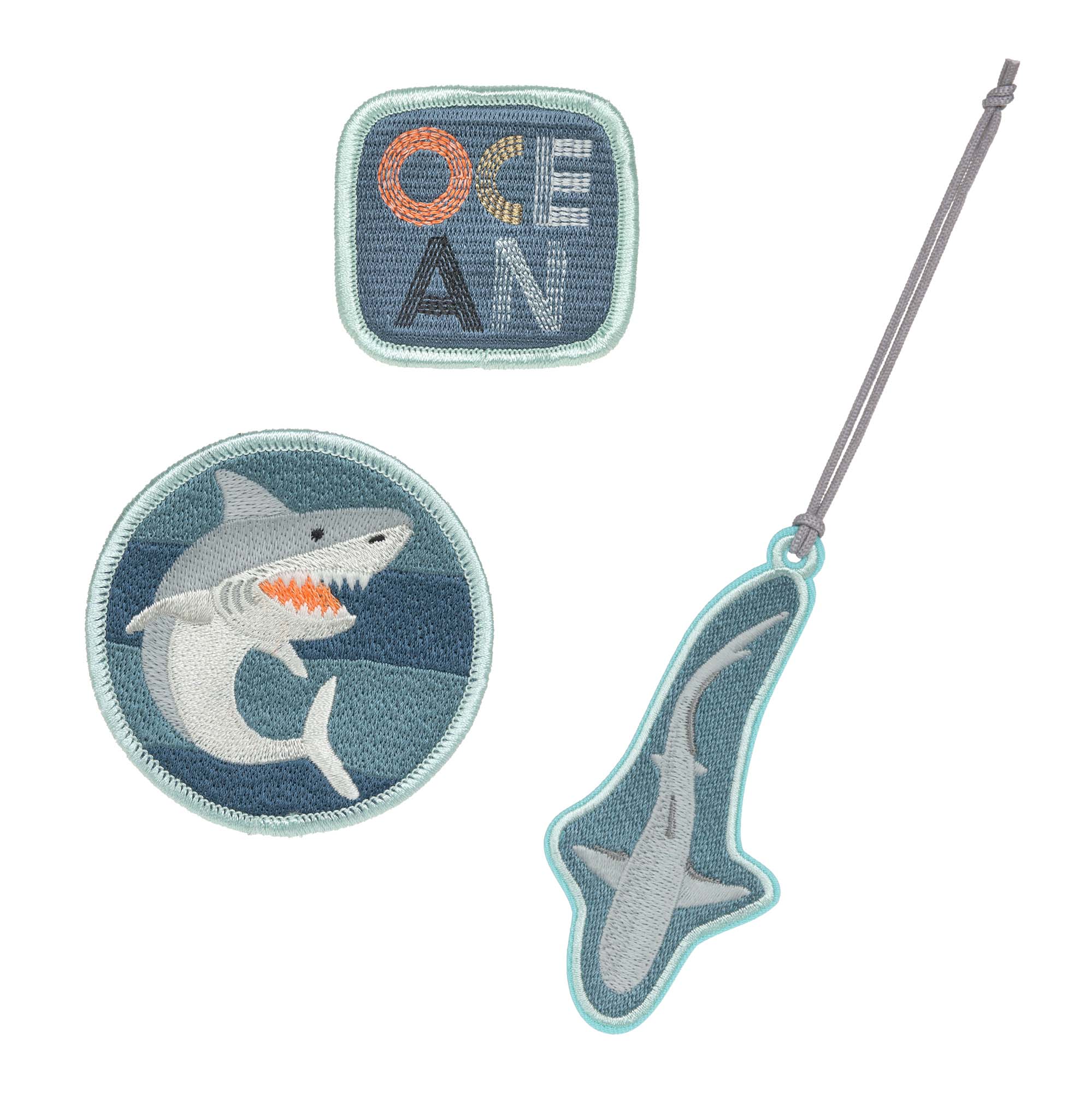 Anhänger & Patches - Schul Set Unique, Shark (Ocean Edition)