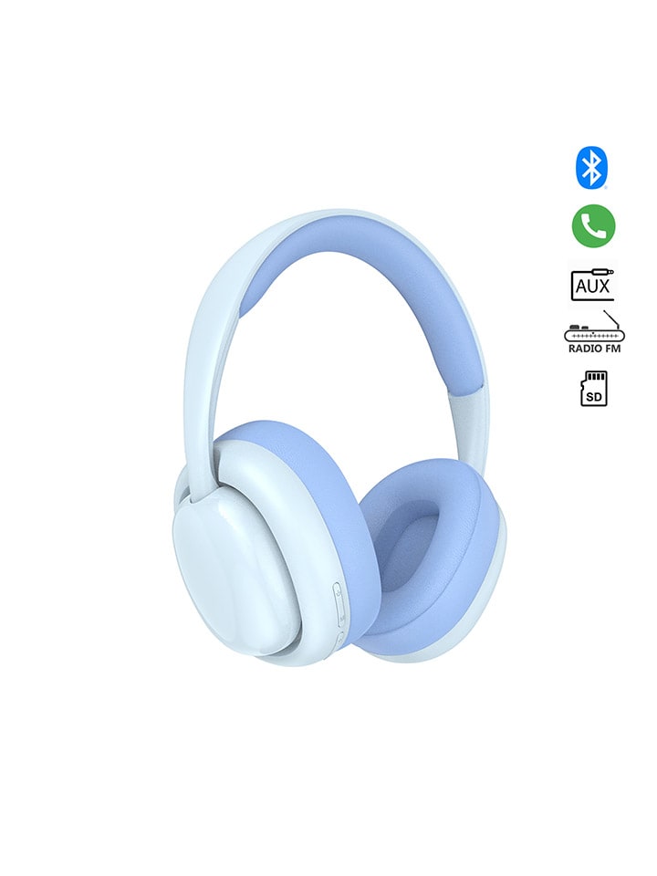 SmartCase Bluetooth-Over-Ear-Kopfhörer in Hellblau günstig kaufen onesize