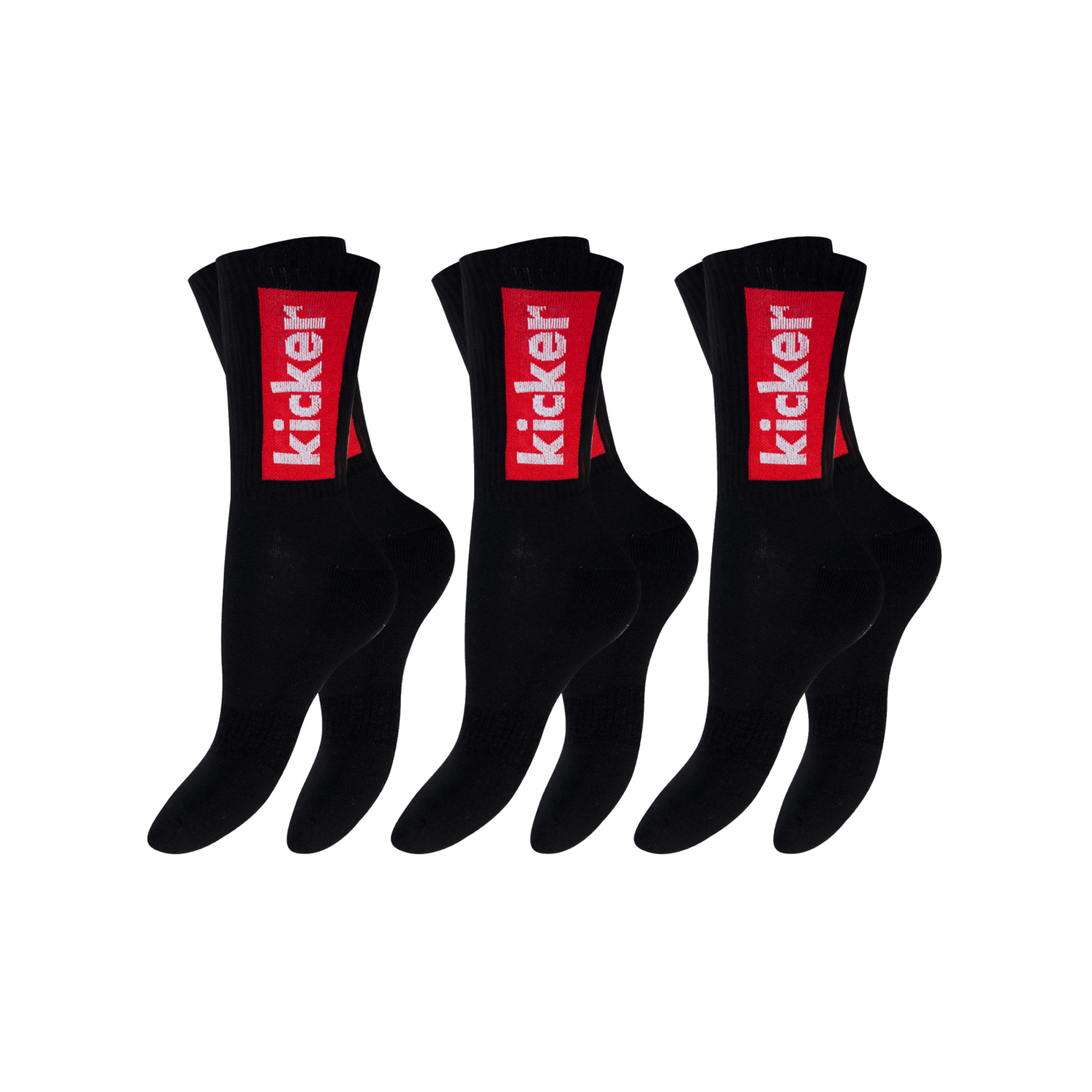 kicker Crew Socken 3er Pack Schwarz