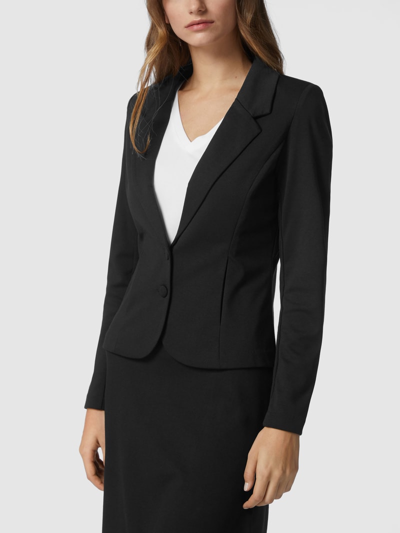 Blazer mit 2-Knopf-Leiste Modell 'Nanni' in schwarz