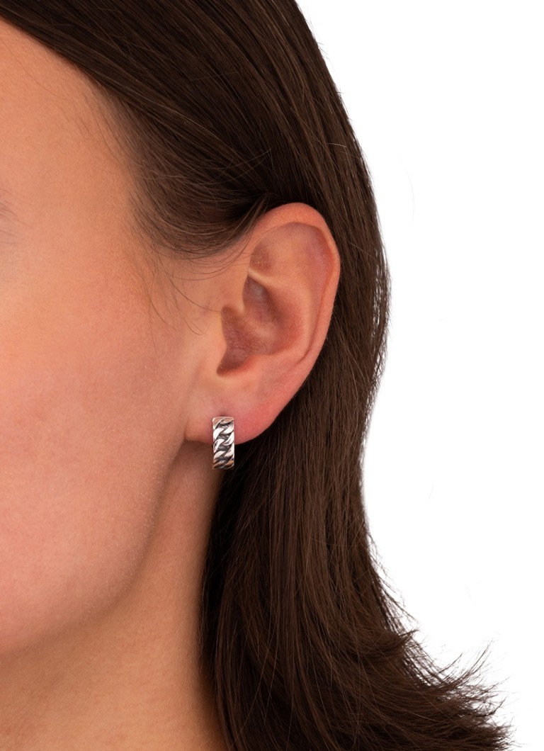 Buddha to Buddha Esther Small silver hoop earrings