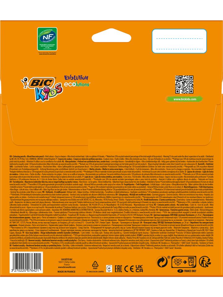 Bic Kids Buntstifte ECOlutions Evolution, zum Malen in 24 Farben, im Karton Etui, ab günstig kaufen onesize