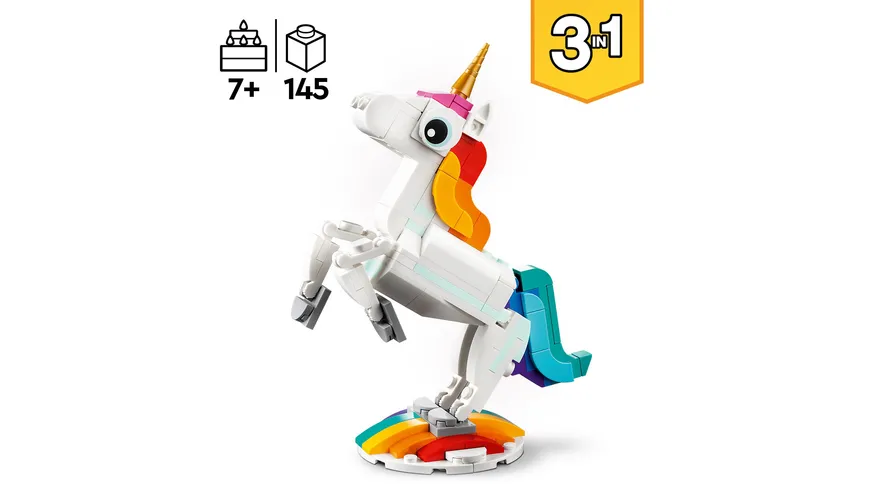 LEGO Creator 3in1 31140 Magisches Einhorn
