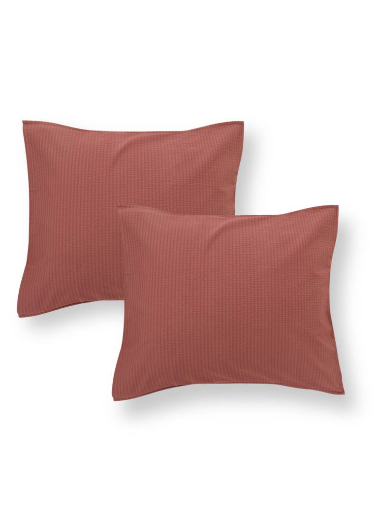 Crisp Sheets Terrakotta-puuvillatyynyliinasetti, 2 kpl