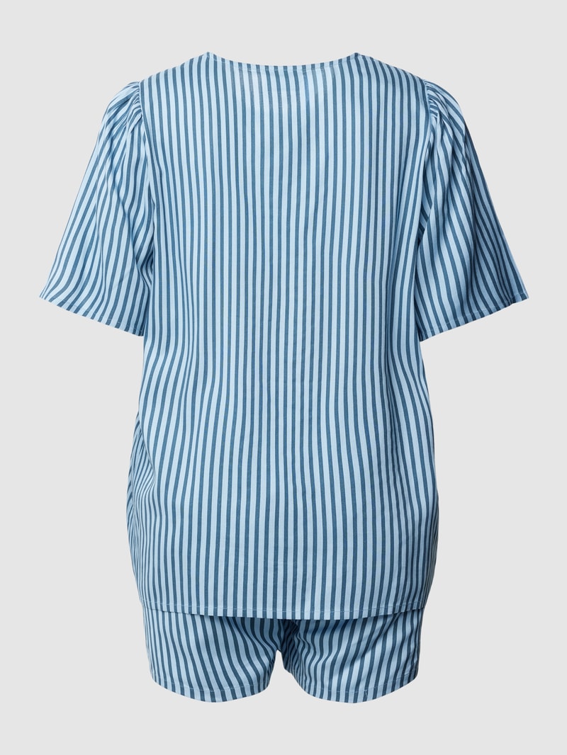 Umstands-Pyjama mit Streifenmuster Modell 'LIA' in bleu