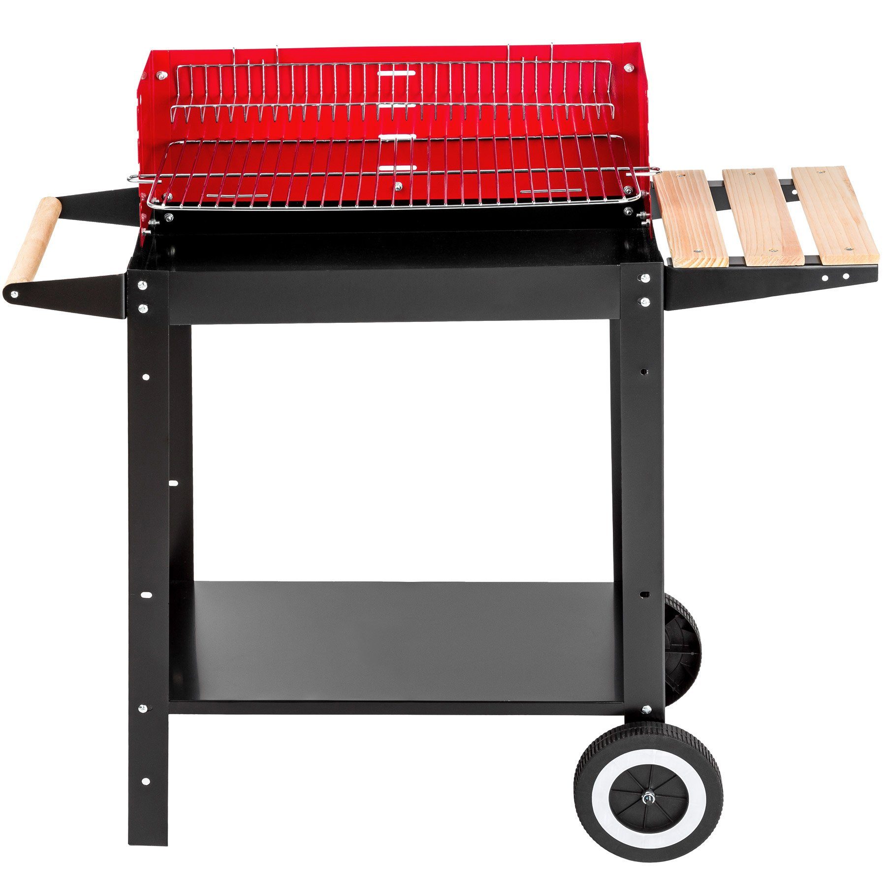 tectake Holzkohlegrill Holzkohlegrill Grillwagen