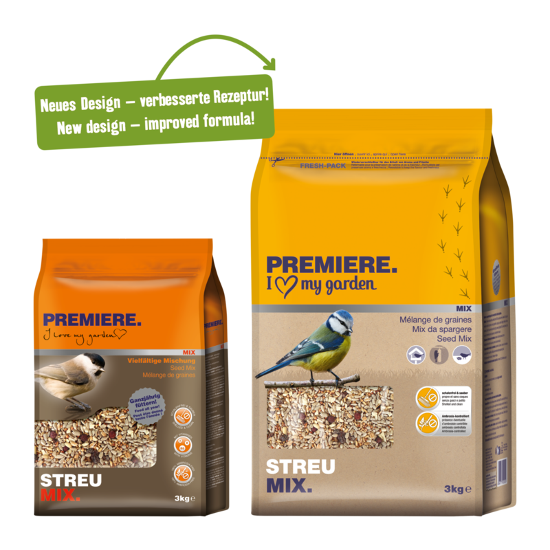 PREMIERE Wildvogelfutter PREMIERE Streu Mix 3 kg
