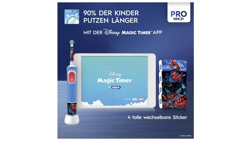 Oral-B Vitality Elektrische Zahnbürste Pro 103 Kids Spiderman