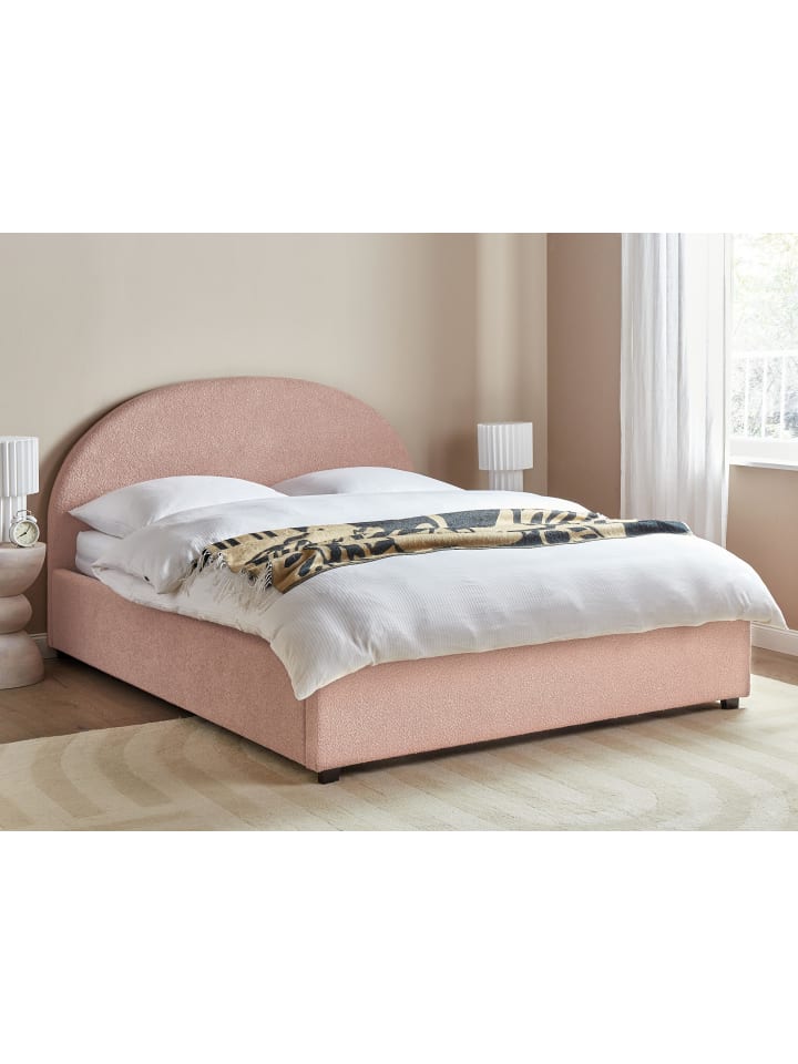 Beliani Doppelbett VAUCLUSE in Rosa - (W) 154 x (H) 112 x (L) 214 cm günstig kaufen onesize