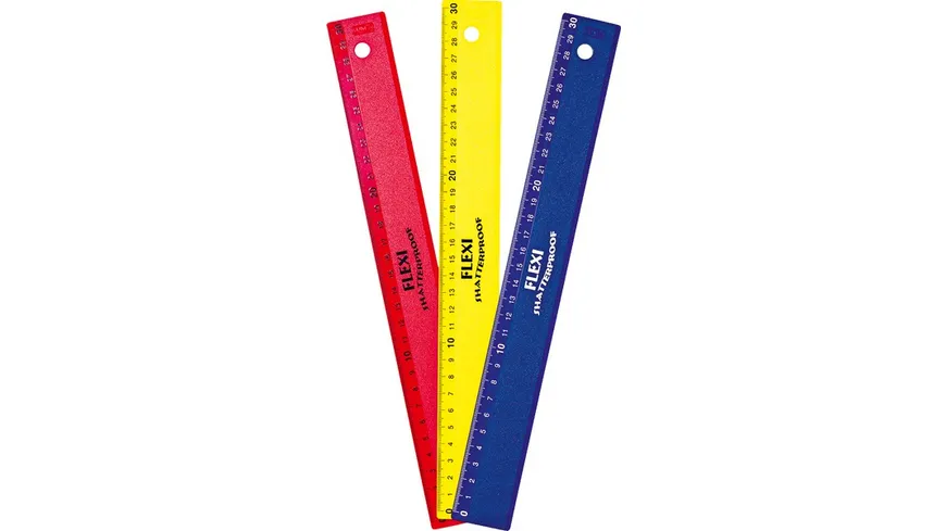 KUM Lineal Flexi 30cm farblich sortiert