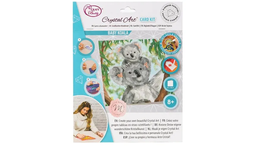 Craft Buddy - Crystal Art Diamond Painting Card Kit 