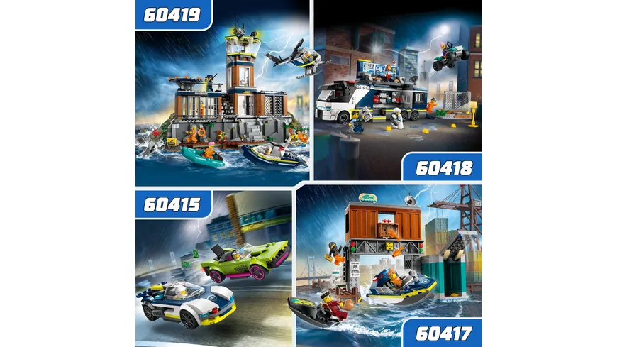 LEGO City 60415 Verfolgungsjagd mit Polizeiauto und Muscle Car