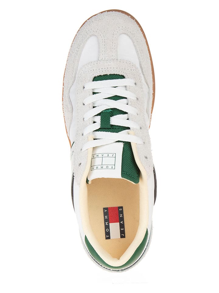 Tommy Hilfiger Shoes Leder-Sneakers in Weiß günstig kaufen