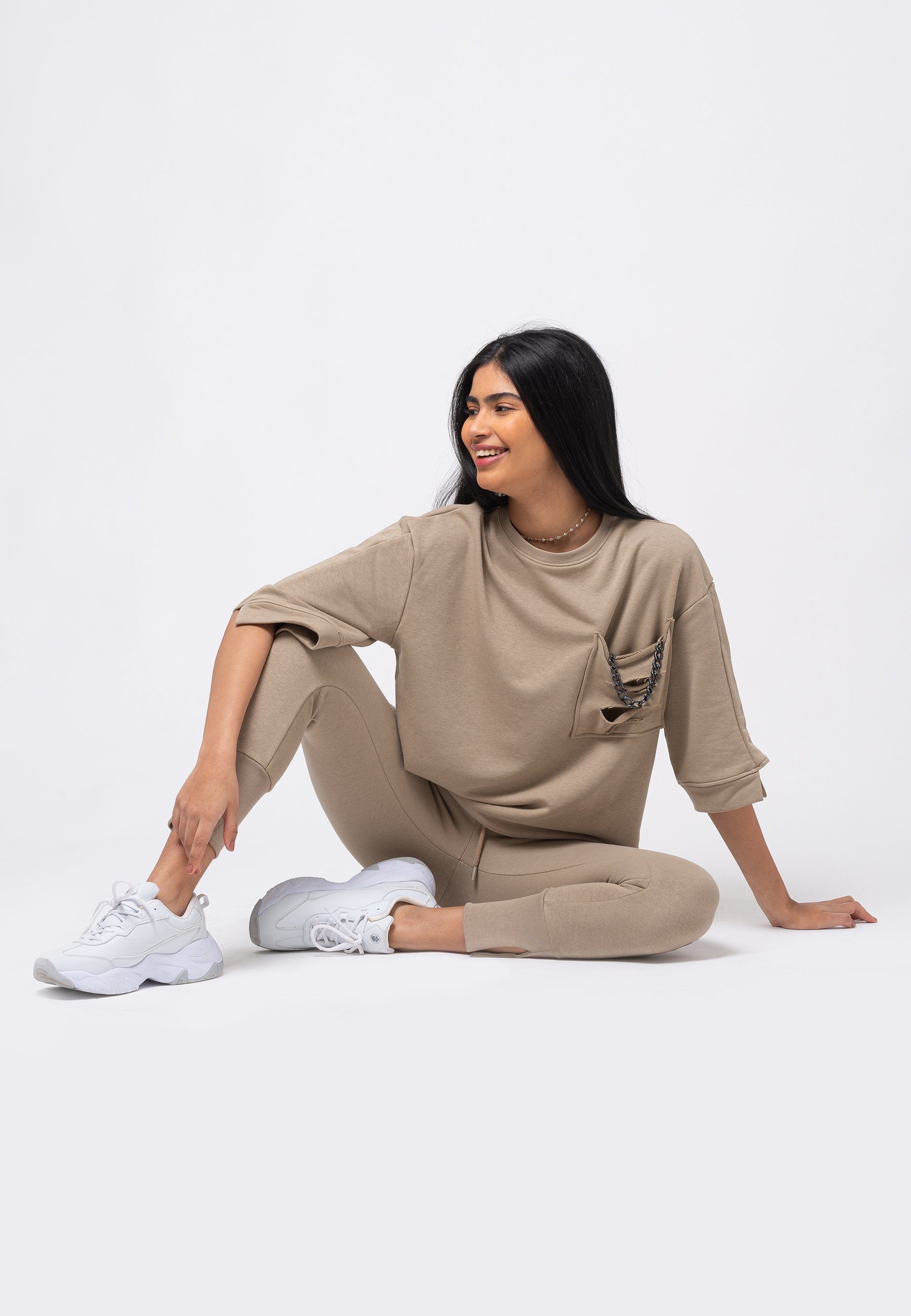 Tom Barron Freizeitanzug WOMAN REGULAR SIZE SWEATSHIRT AND PANT SETS