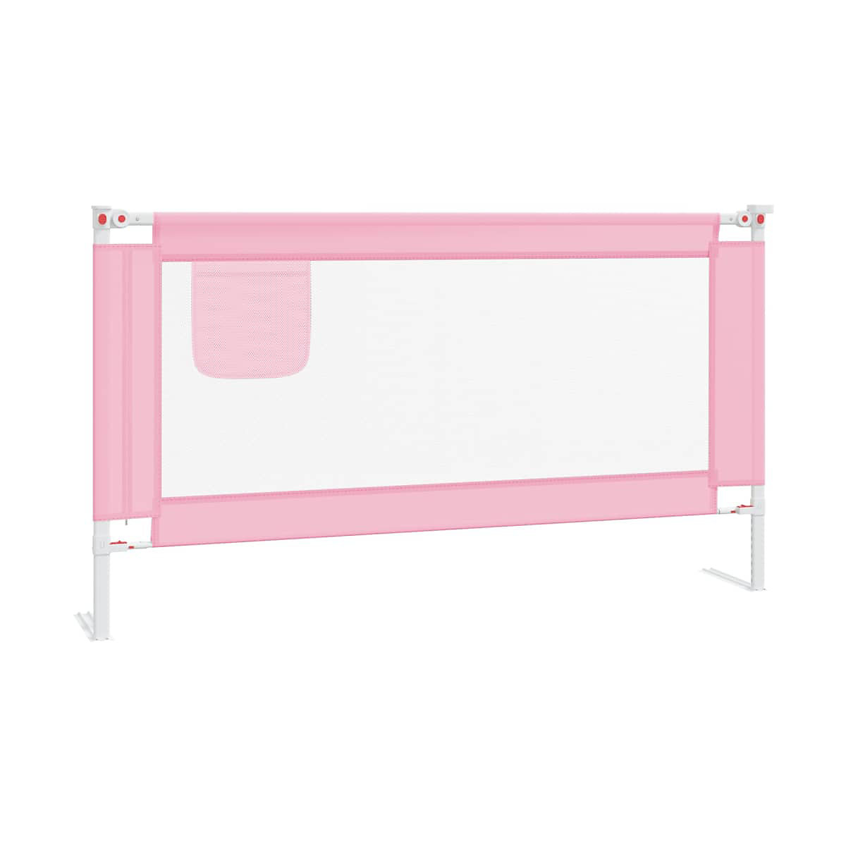 Kleinkind-Bettschutzgitter Rosa 150x25 cm Stoff