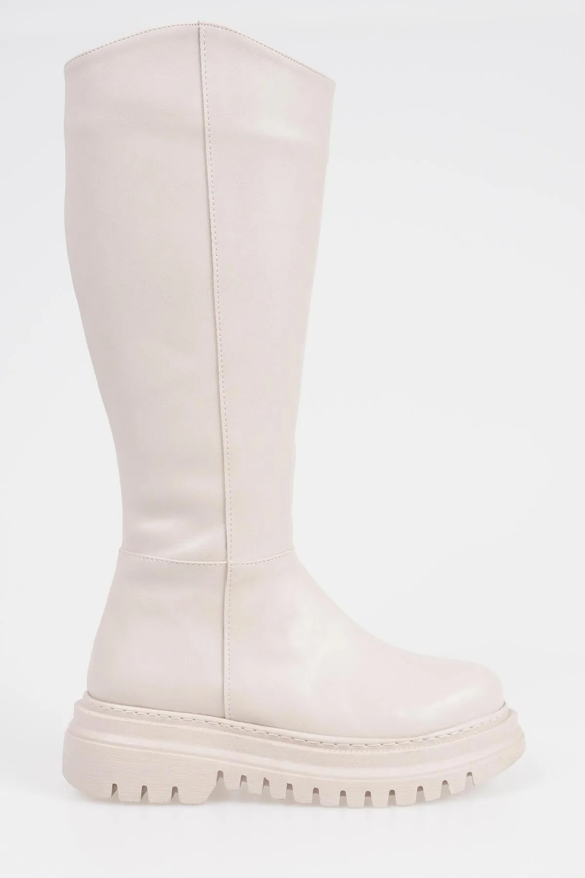 CZ London  Flache Damenstiefel, schnürsenkellos, dicke Sohle, Winterschuhe