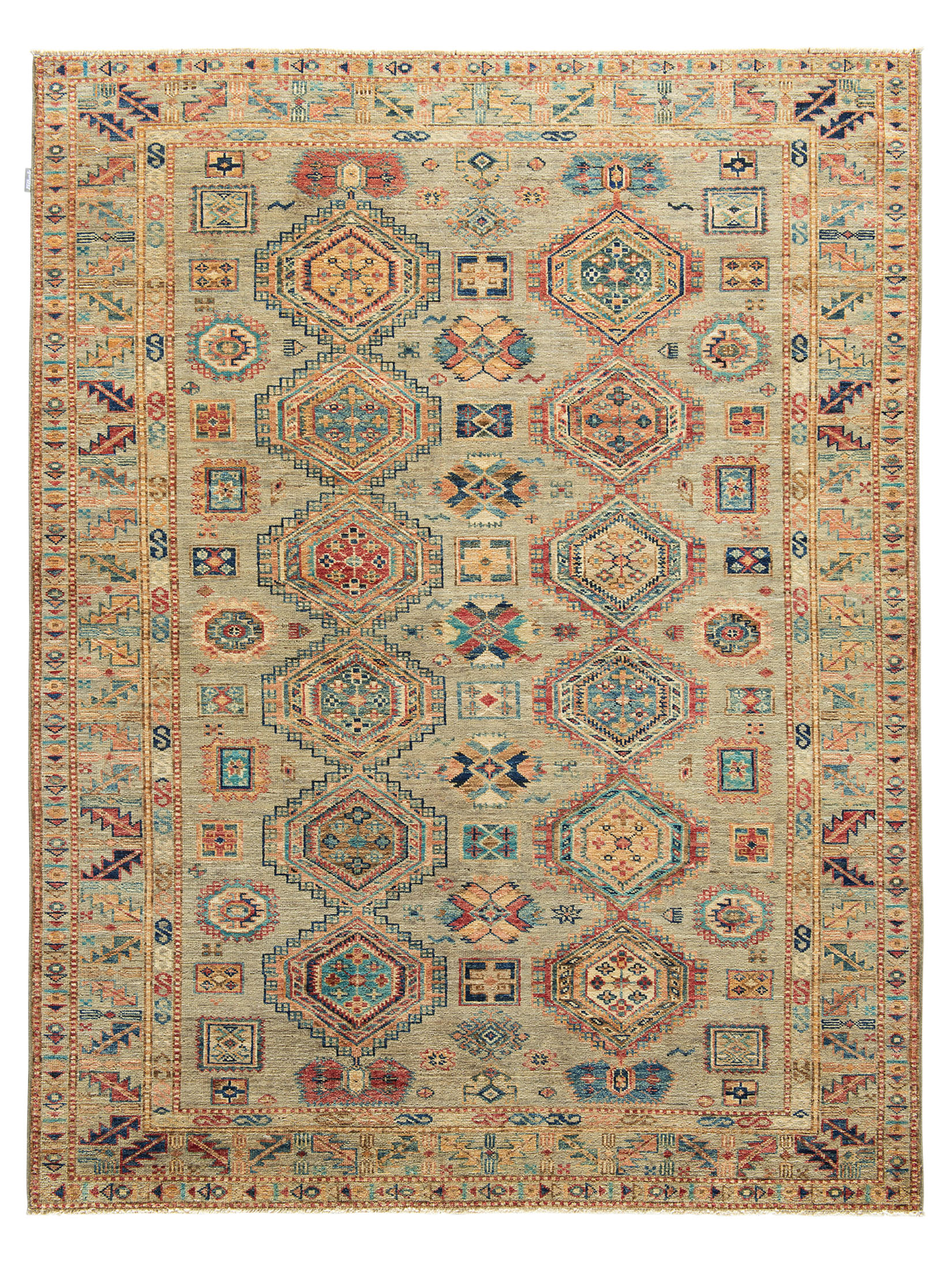 Kazak Ghazni ca. 151 x 195 cm, Unikat / Einzelstück