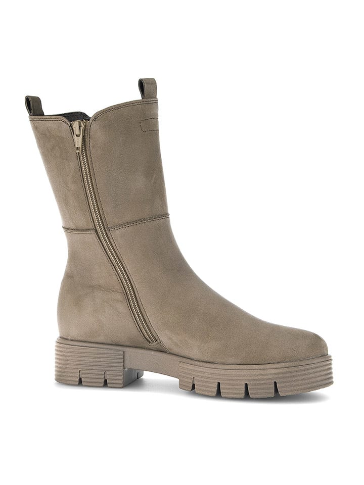 Gabor Leder-Stiefeletten in Beige günstig kaufen