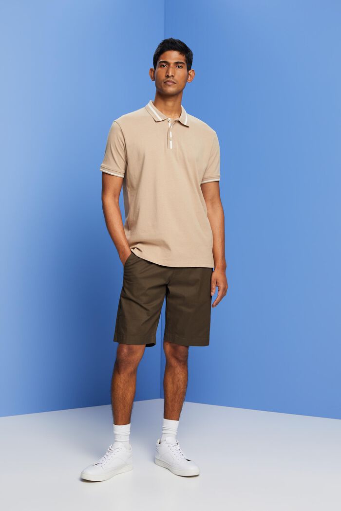 Polo-Shirt aus Jersey, Baumwollmix