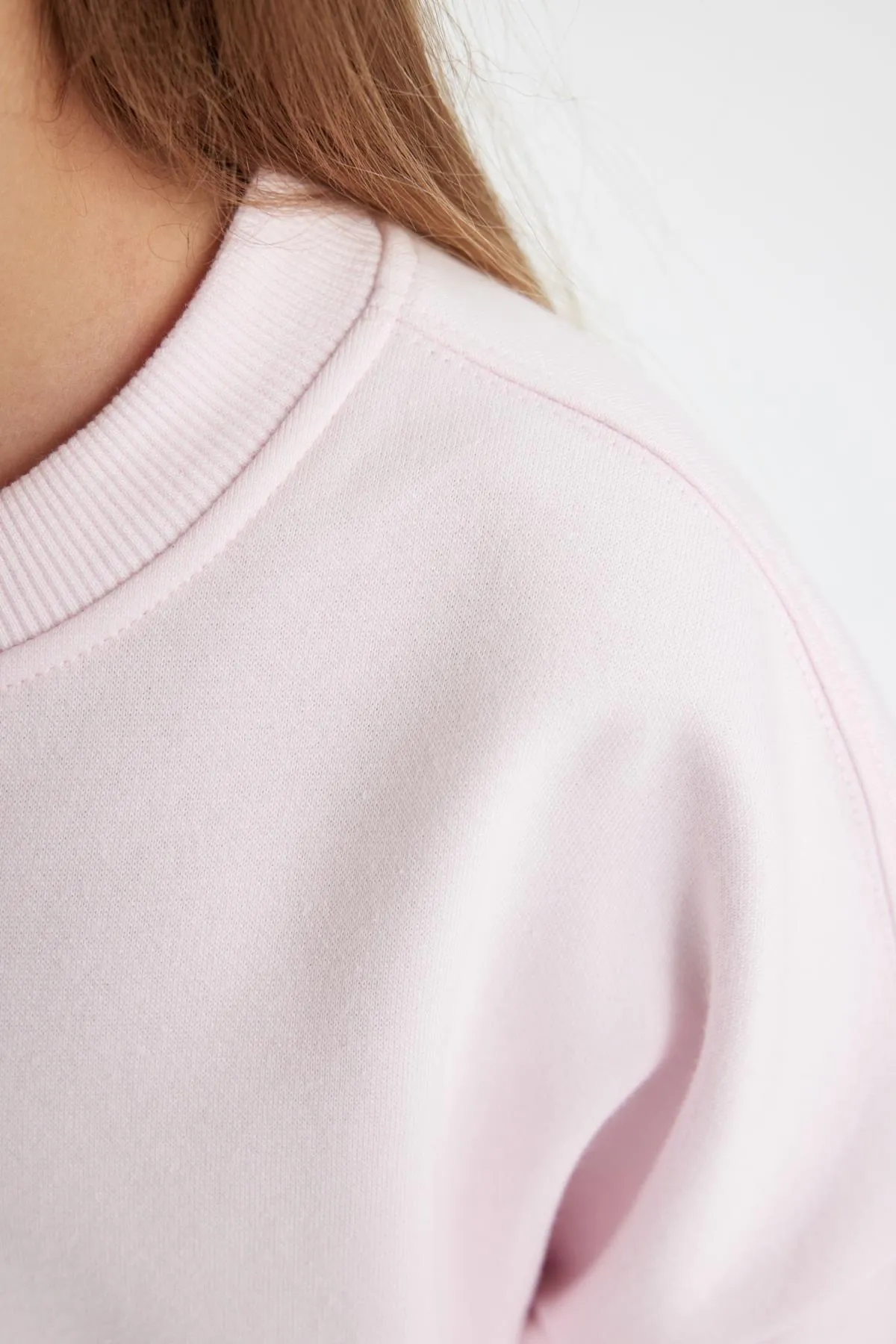 DeFacto  Dickes Sweatshirt mit Rundhalsausschnitt für Mädchen in Oversize-Passform