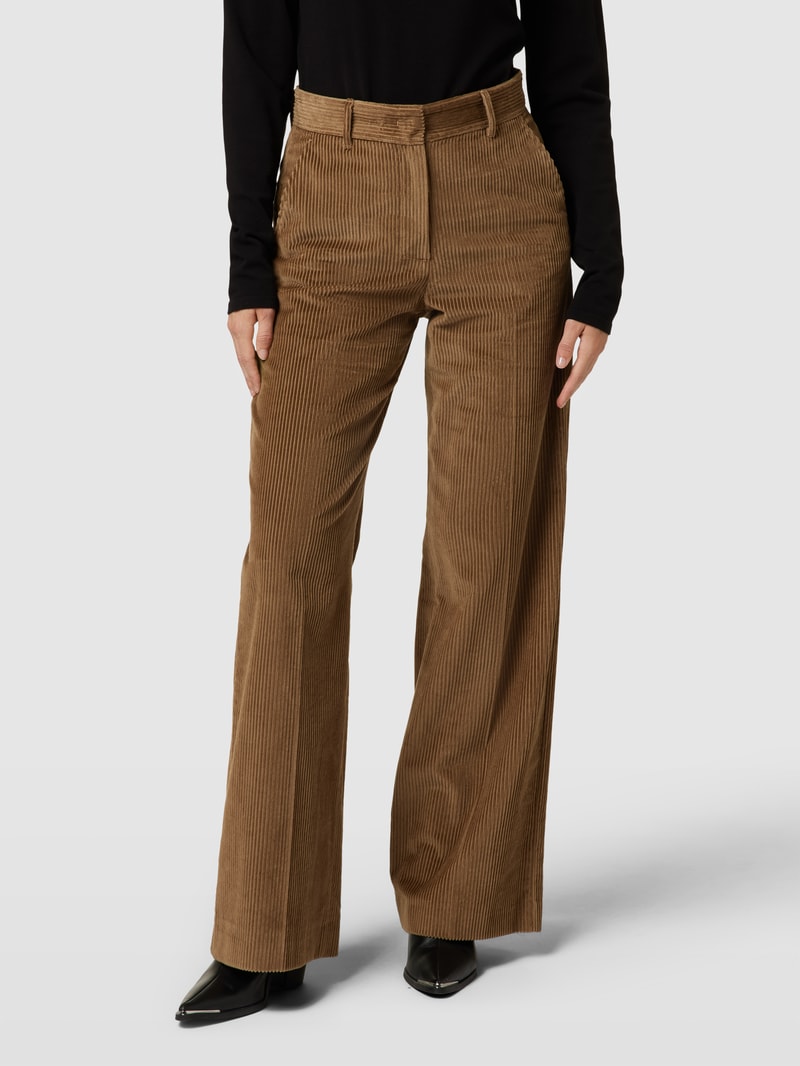 Hose in Cord-Optik Modell 'TANIA' in camel