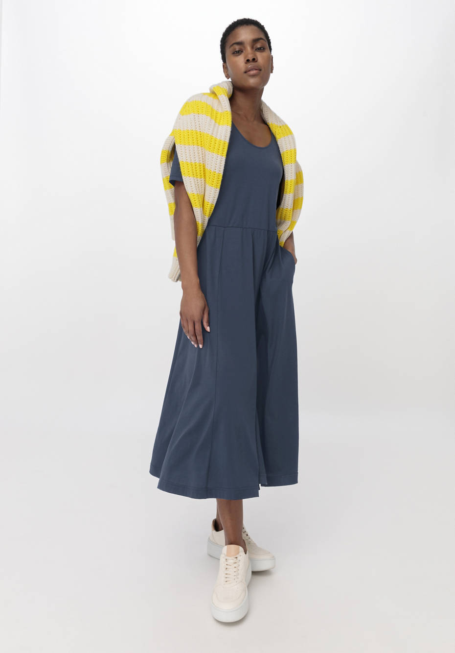 Midi-Kleid aus reiner Bio-Baumwolle
