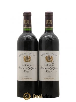 Château Beau-Séjour Bécot 1er Grand Cru Classé B  2007 - Lot de 2 Bouteilles