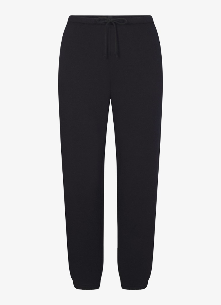 SKIMS  Cotton Fleece mid waist tapered fit loungebroek met steekzakken