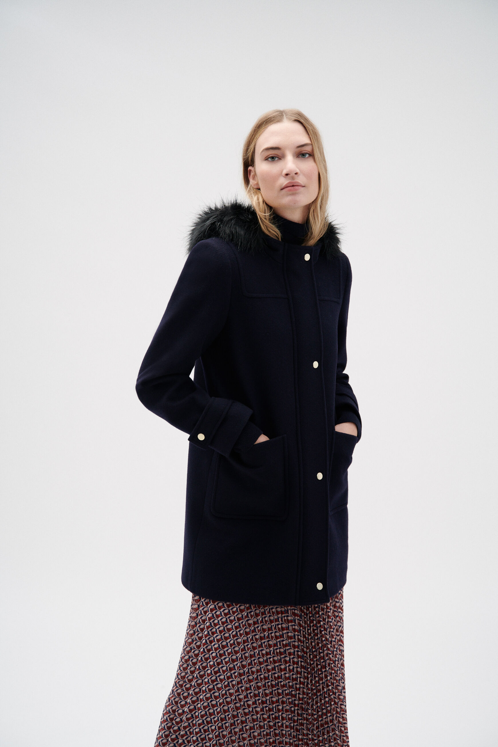 manteau orlando bleu marine femme