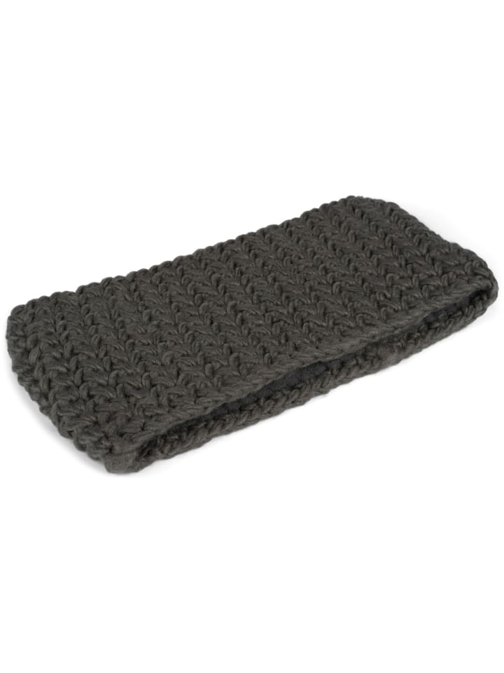 styleBREAKER Gehäkeltes Stirnband in Dunkelgrau günstig kaufen onesize