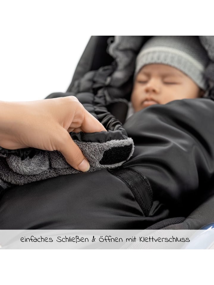 Zamboo Einschlagdecke für Babyschale (Maxi-Cosi, Cybex, Hauck, in schwarz günstig kaufen onesize