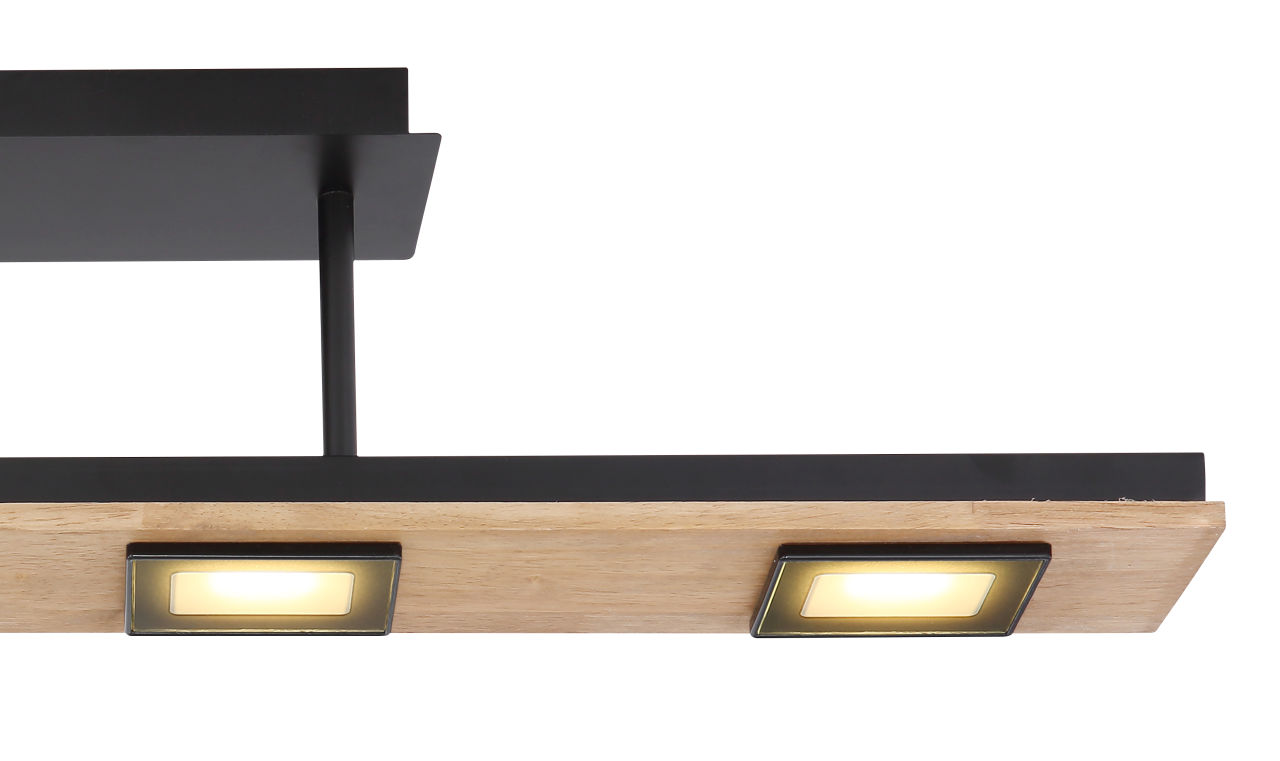 Globo Lighting - JOYA - Deckenleuchte Metall schwarz matt, 4x LED