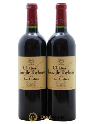 Château Léoville Poyferré 2ème Grand Cru Classé  2008 - Lot de 2 Bouteilles