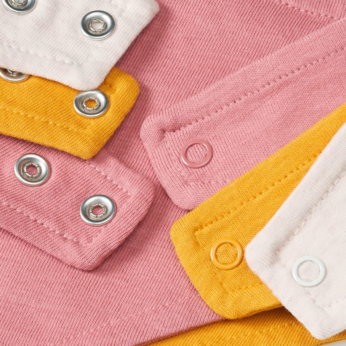 Halstücher, rosa + gelb + beige, 3 St