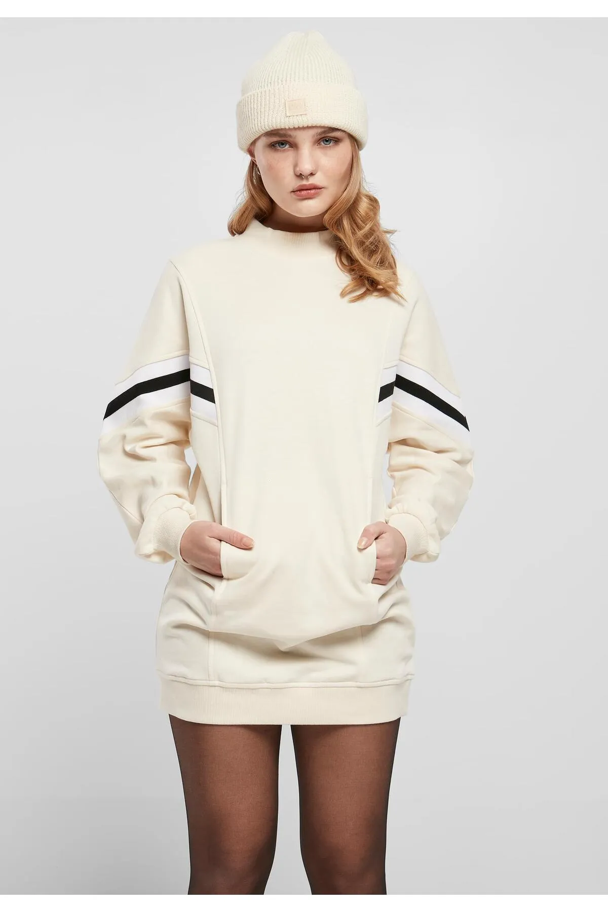 Urban Classics  Damen Übergroßes College-Sweatkleid für Damen