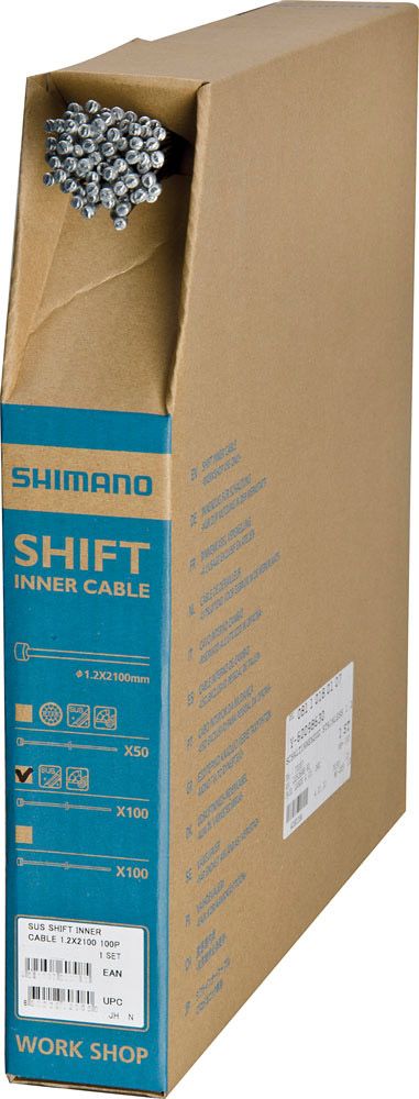 Shimano Edelstahl SUS Schaltzug 1,2mm x 2100mm (100er Box) kaufen | Bike-Discount