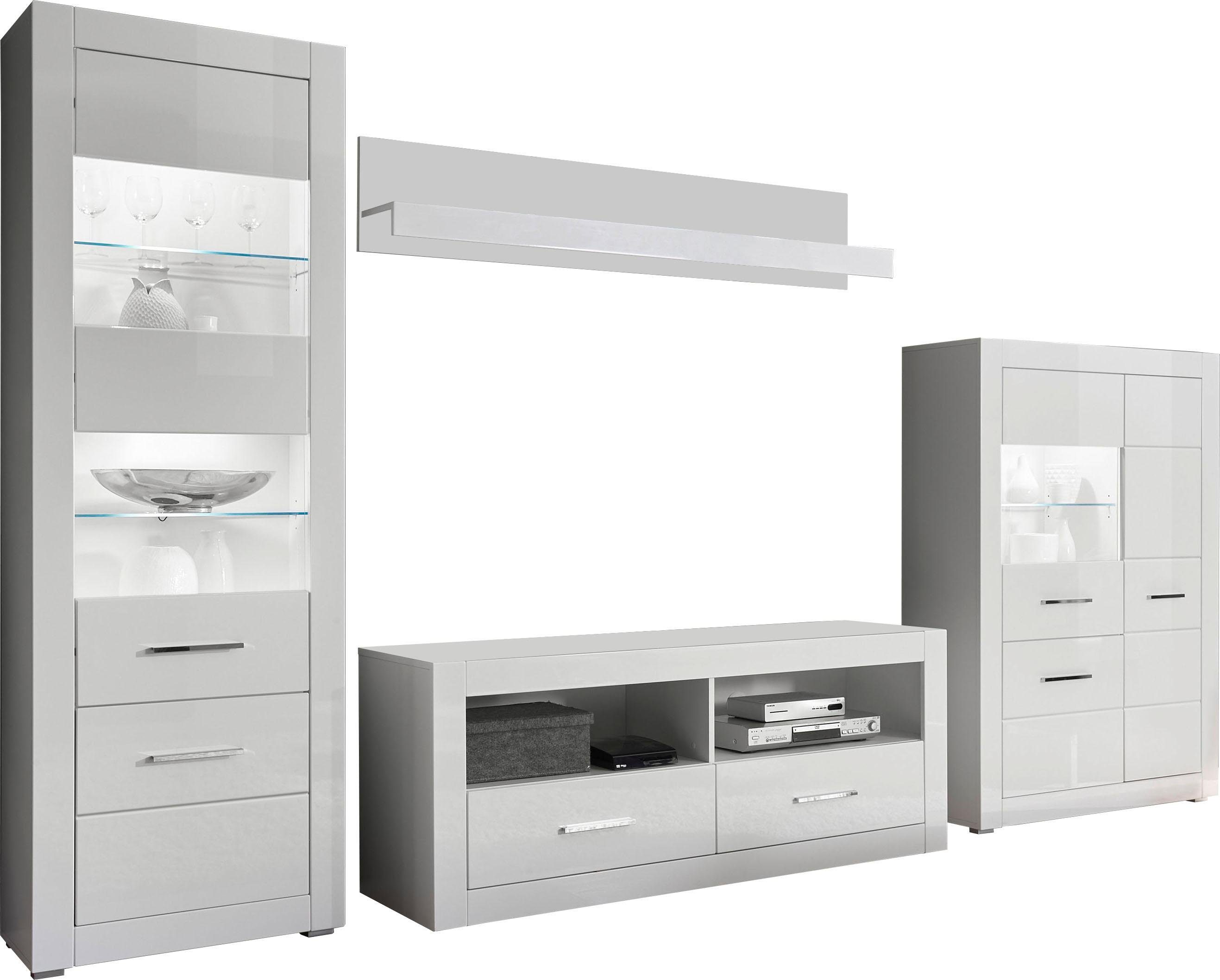 INOSIGN Wohnwand BIANCO, (Set, 4-St)