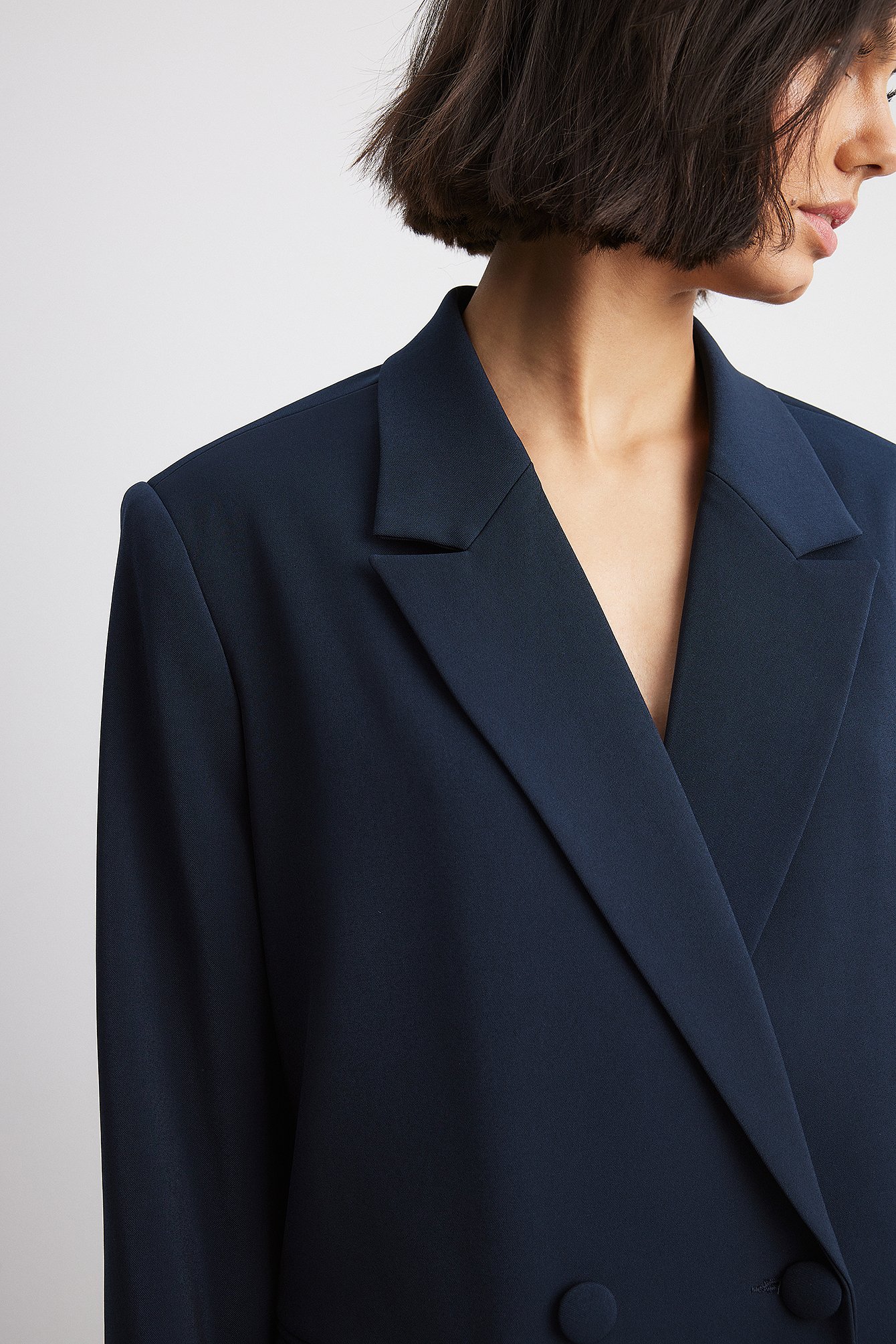 Gerader, zweireihiger Oversize-Blazer