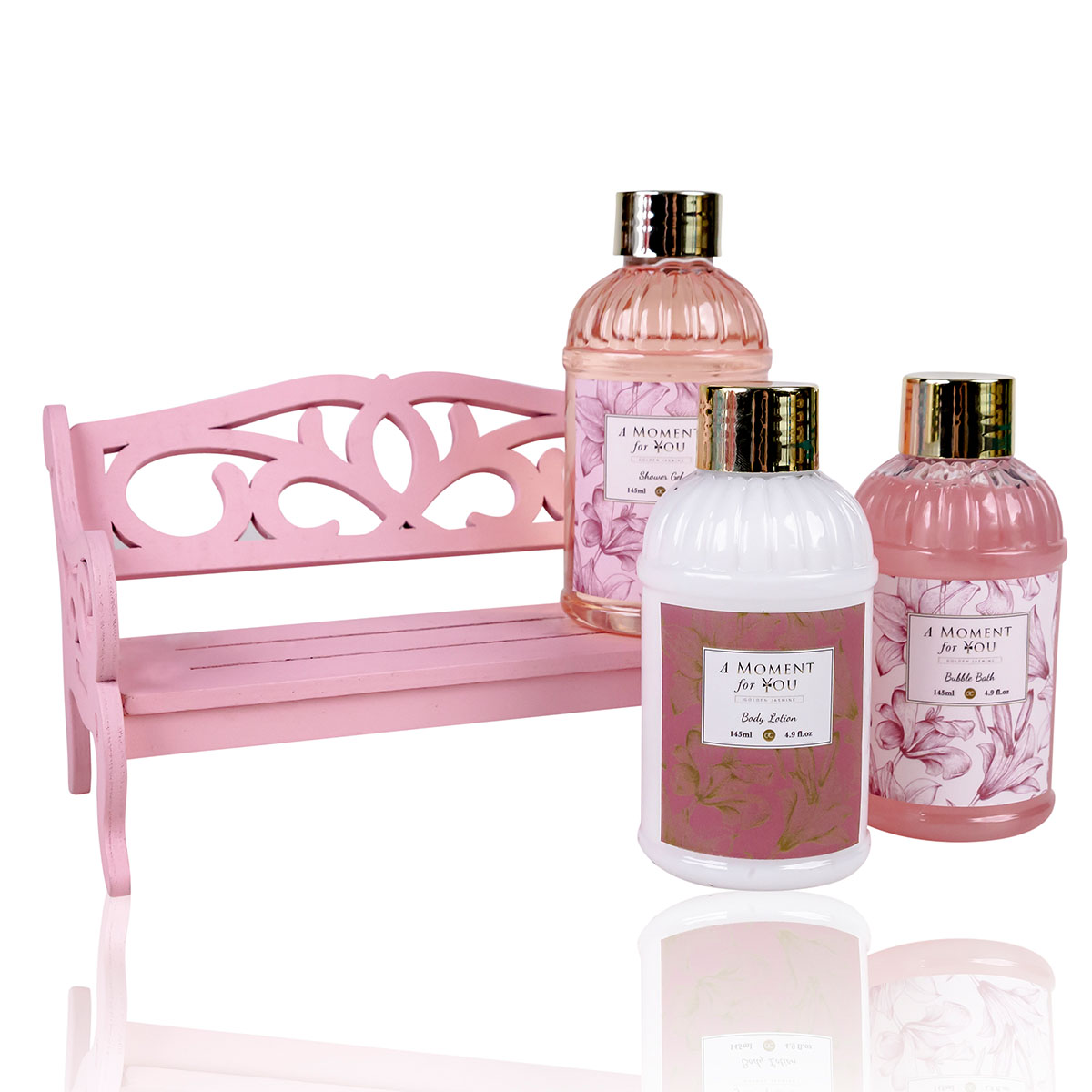 accentra Badeset A MOMENT FOR YOU auf Holzbank