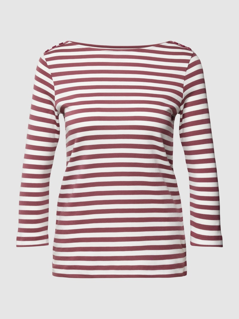 T-Shirt mit 3/4-Arm in rostrot