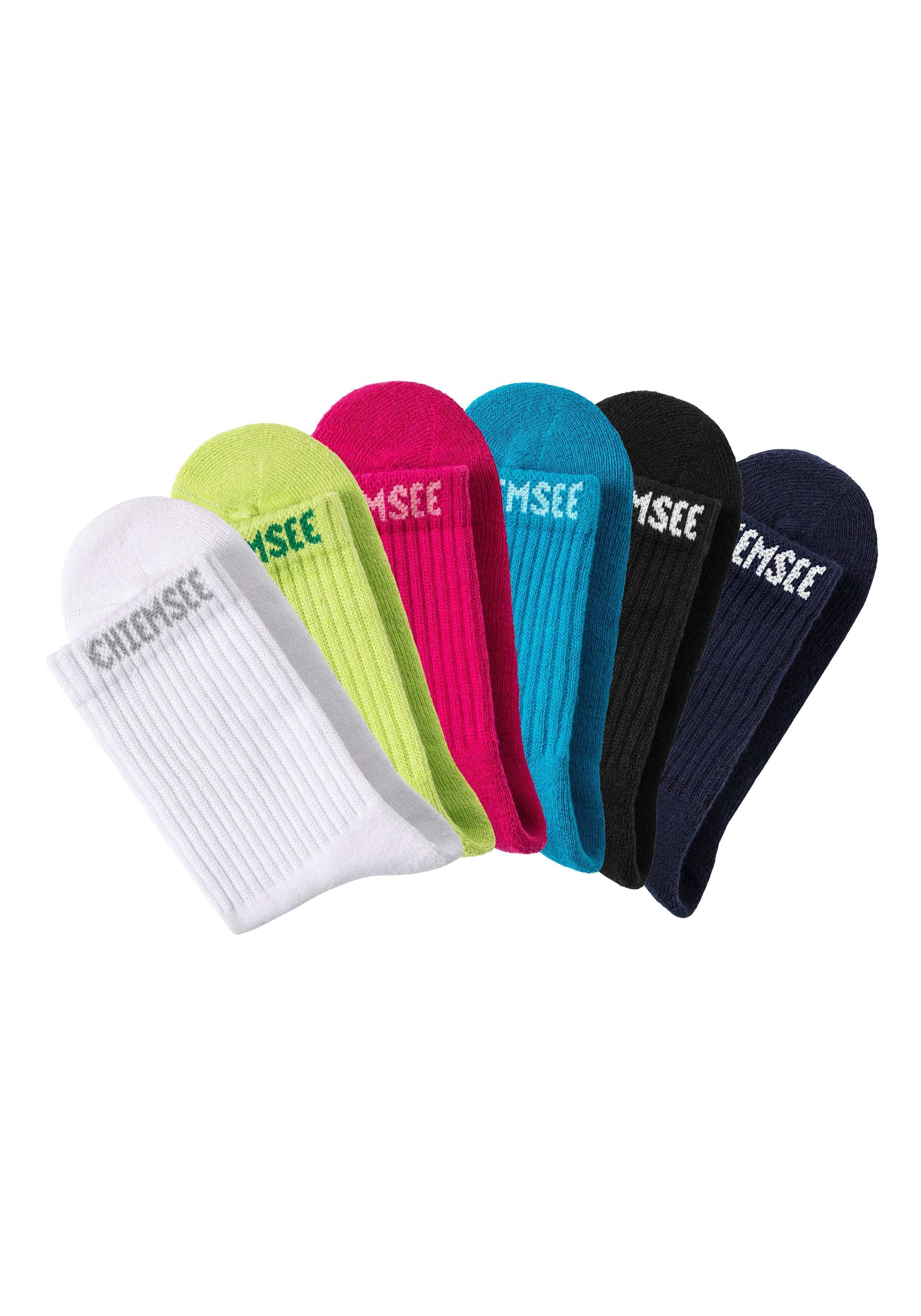 Chiemsee Tennissocken (Set, 6-Paar) mit eingestricktem Markennamen