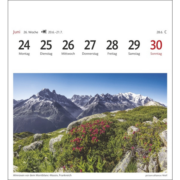 ALPEN SEHNSUCHTSKALENDER 2024. 53 POSTKARTEN - Kalender